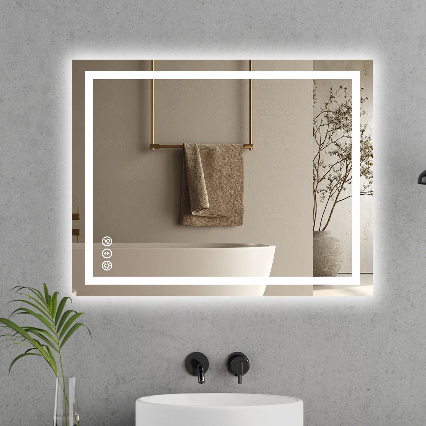 LED Mirror with Front & Backlit