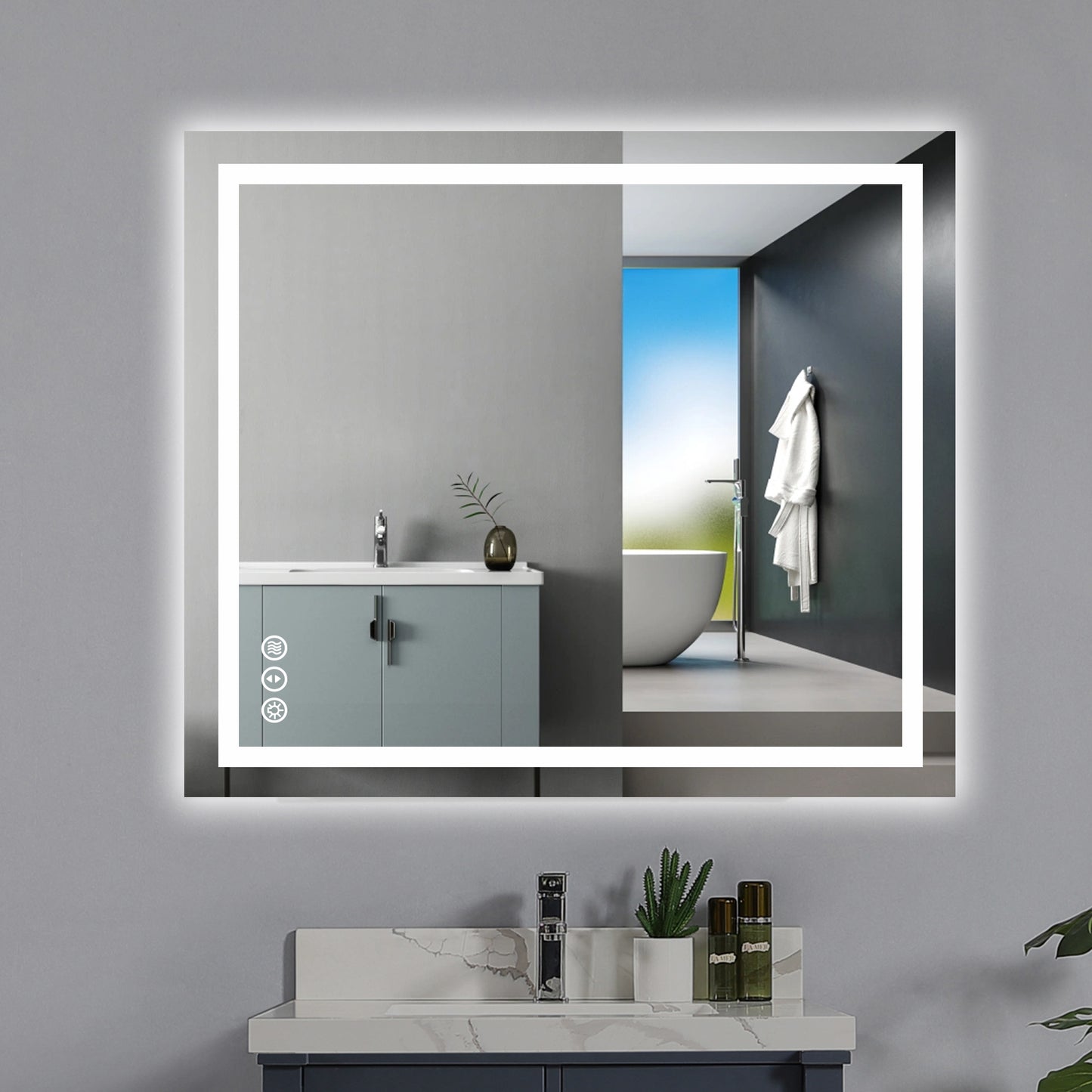 LED Mirror with Front & Backlit