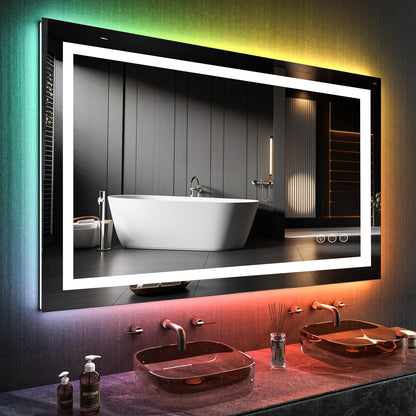 RGB Mirror with Front & Backlit
