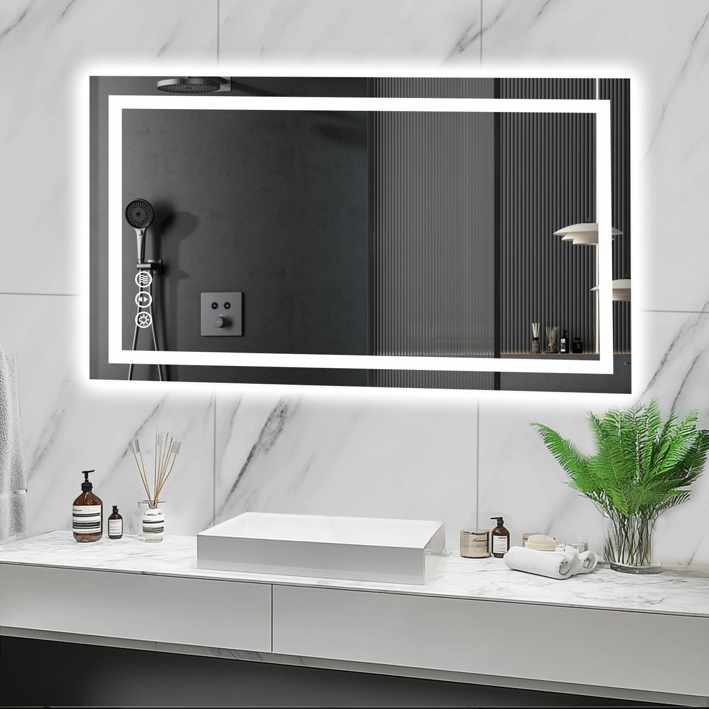 LED Mirror with Front & Backlit