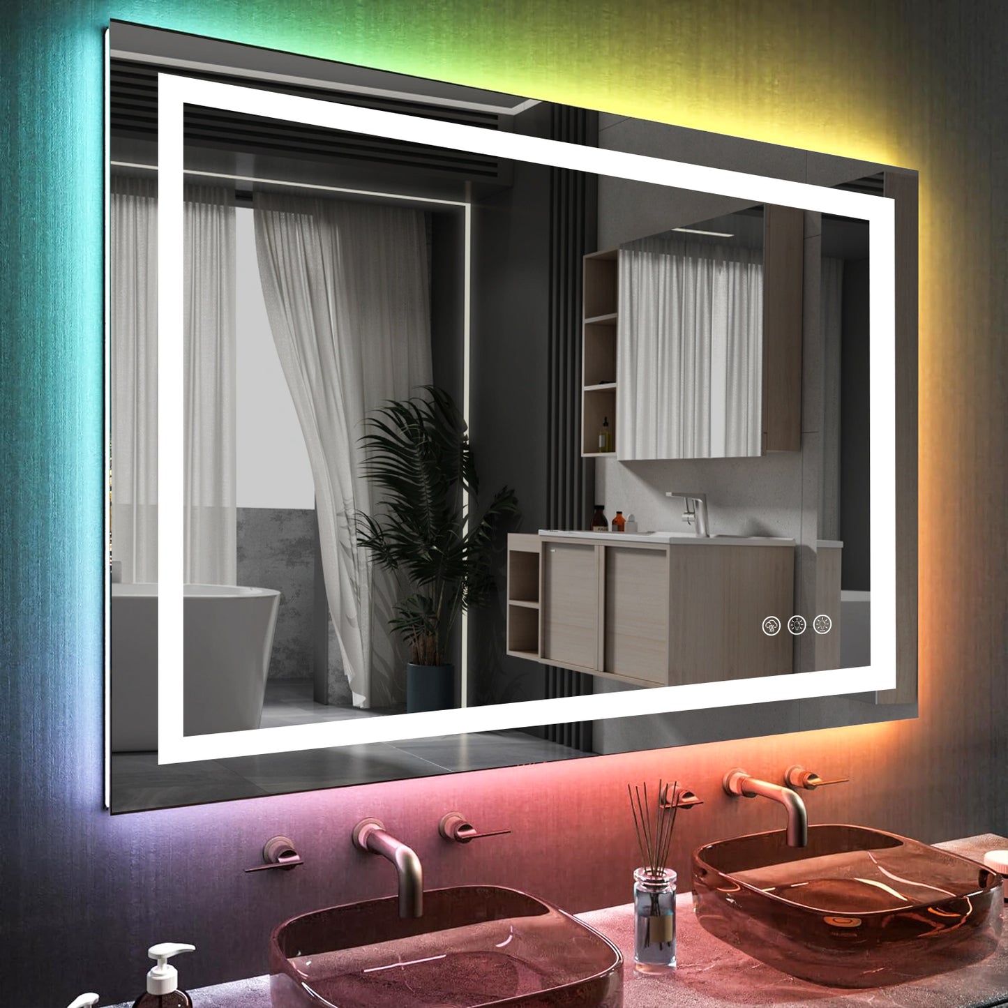 RGB Mirror with Front & Backlit
