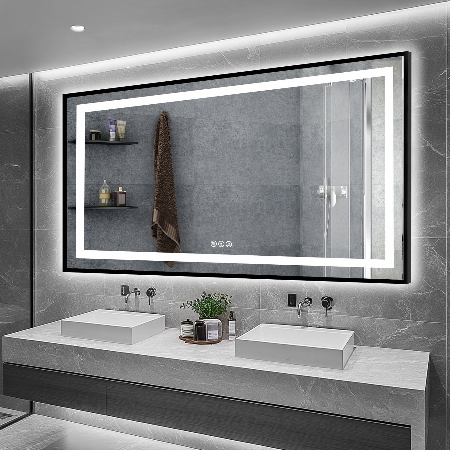 LED With Black Frame