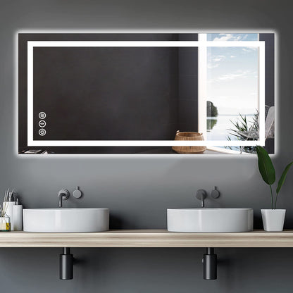 LED Mirror with Front & Backlit