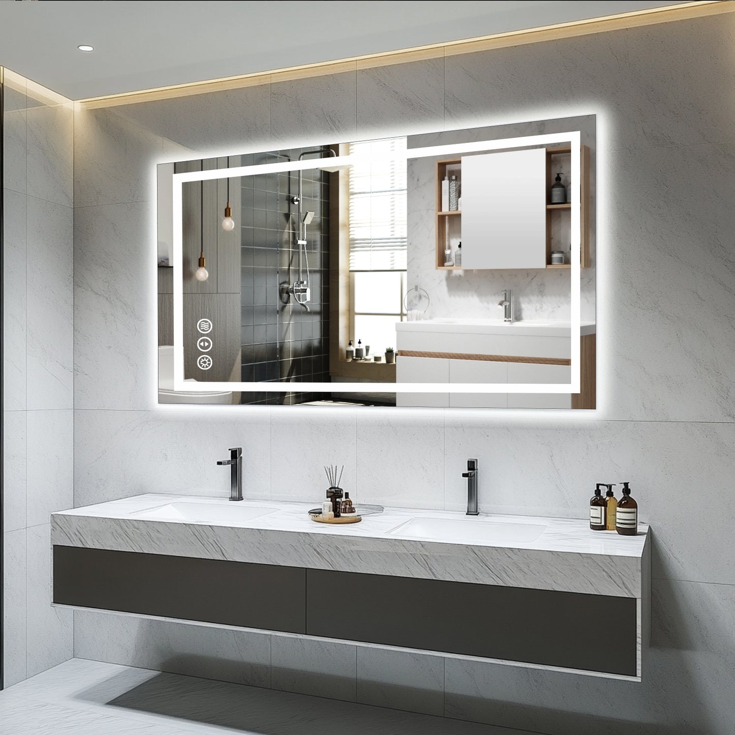 LED Mirror with Front & Backlit