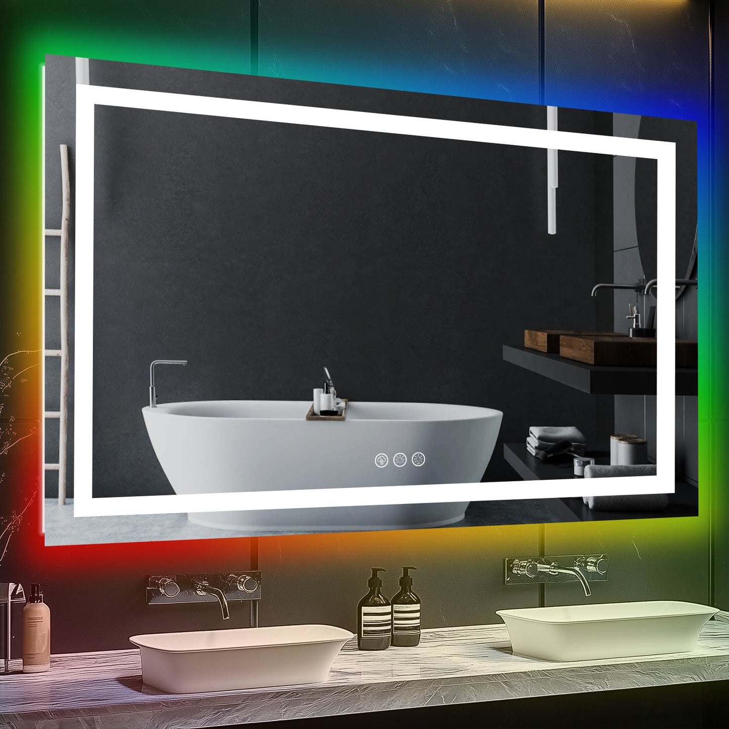 RGB Mirror with Front & Backlit