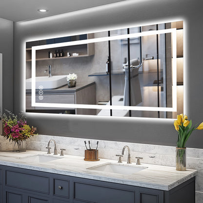 LED Mirror with Front & Backlit