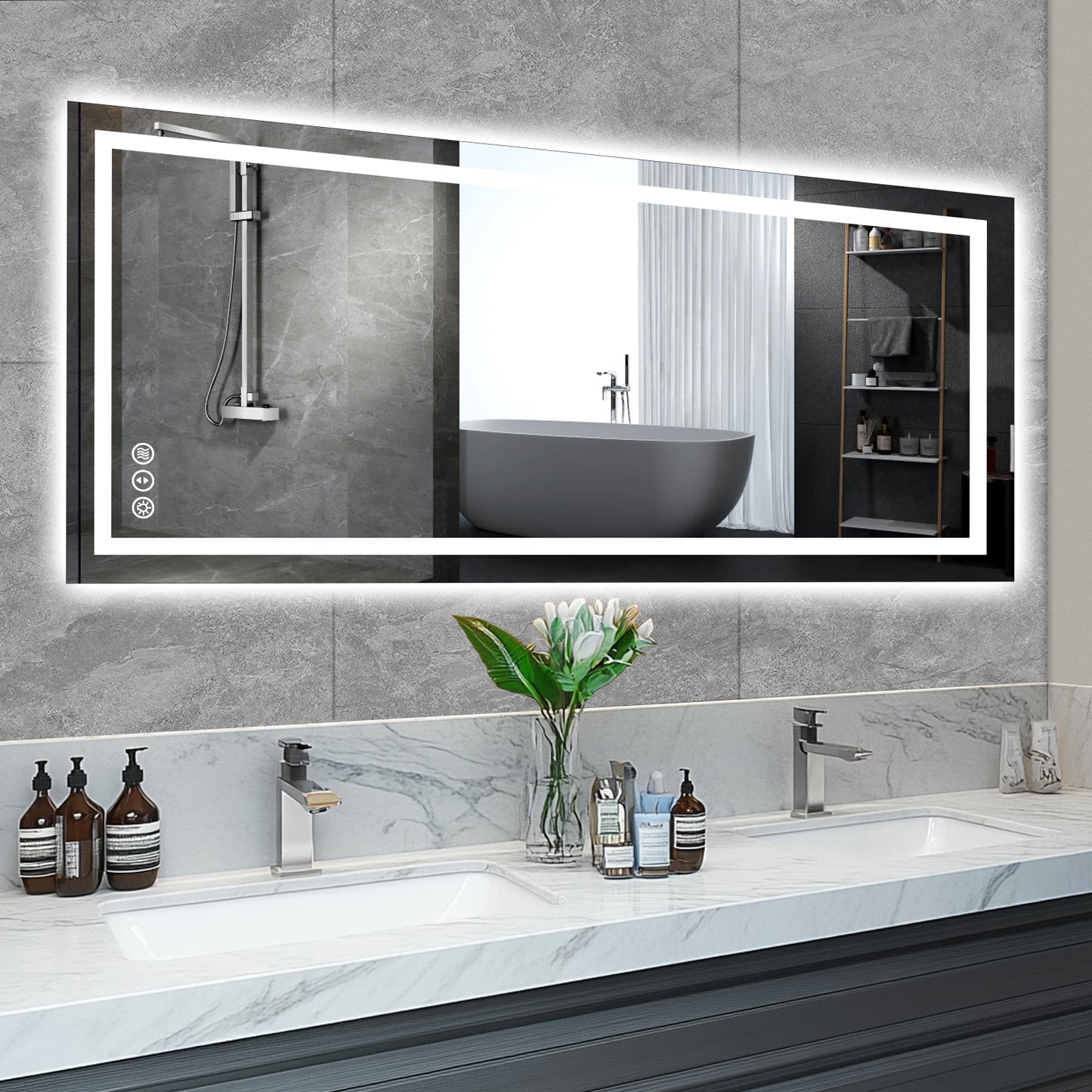 LED Mirror with Front & Backlit