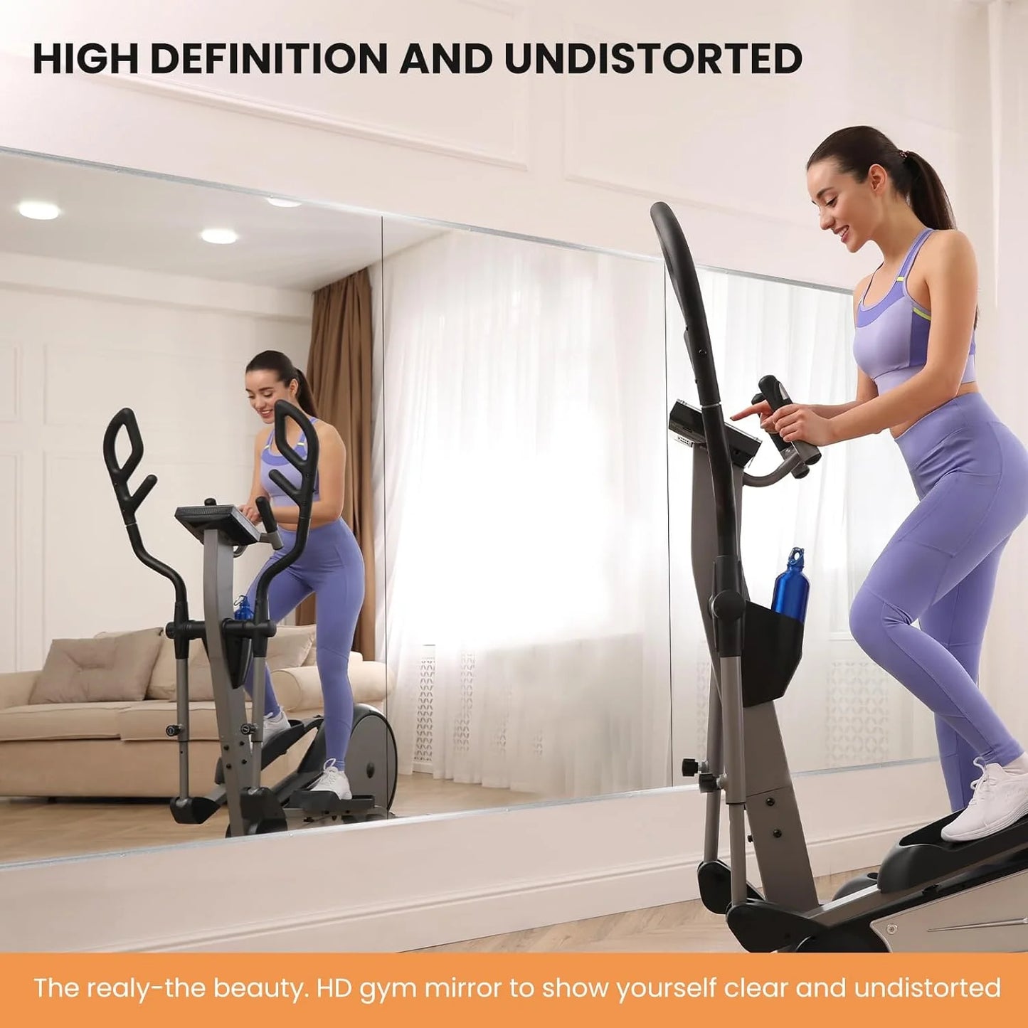 Swafrrt Home Gym Fitness Mirror 48X24 inch-3PCS, Tempered Glass Frameless Full Length Mirror Yoga Mirror for Living Room, Yoga Studio, Bedroom, Dancing Studio