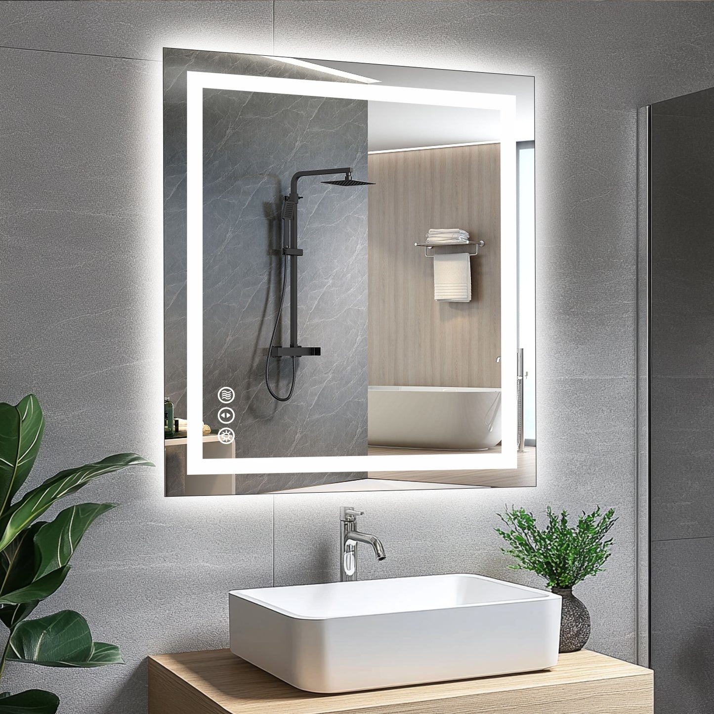 LED Mirror with Front & Backlit