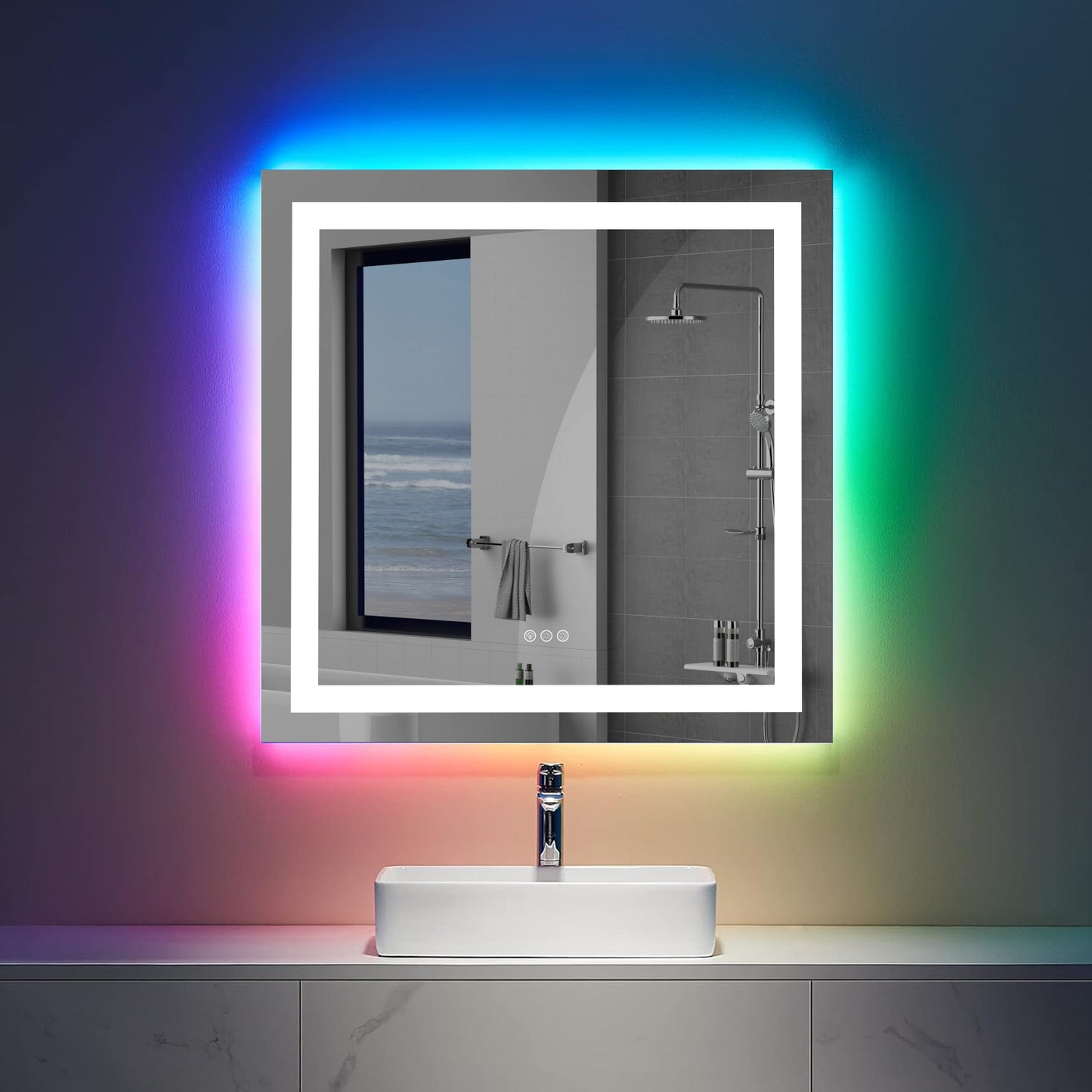 RGB Mirror with Front & Backlit