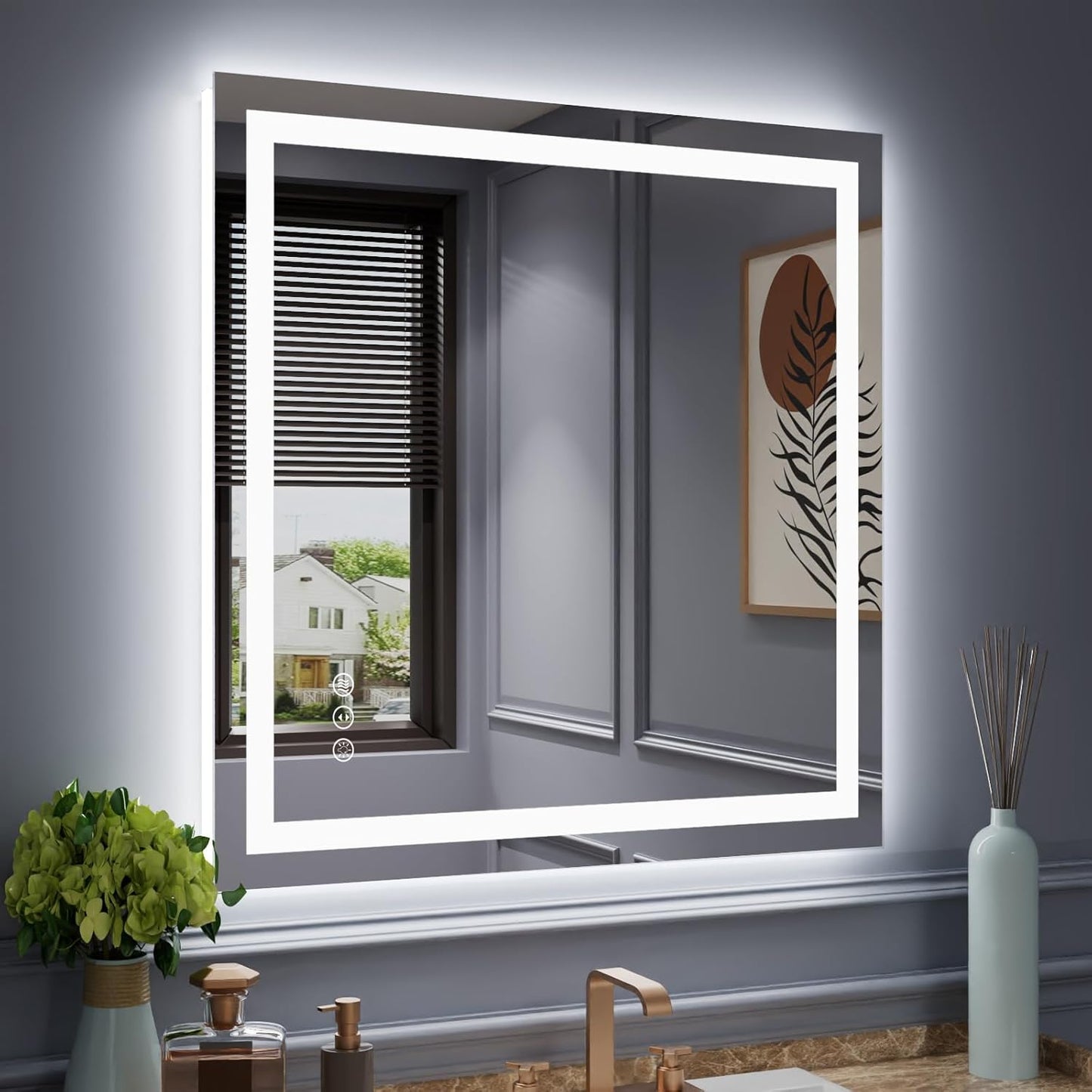 LED Mirror with Front & Backlit