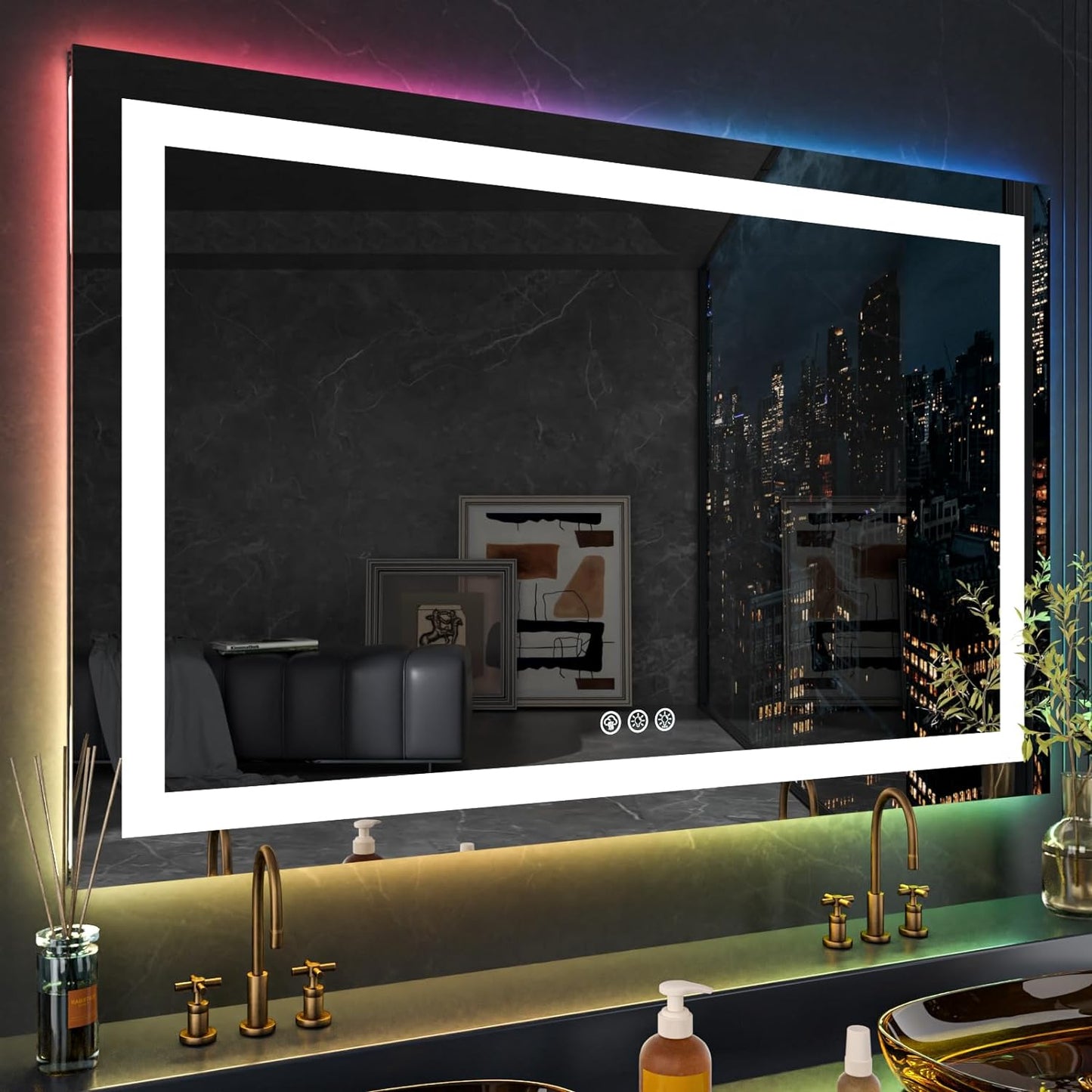 RGB Mirror with Front & Backlit