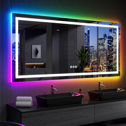 RGB Mirror with Front & Backlit