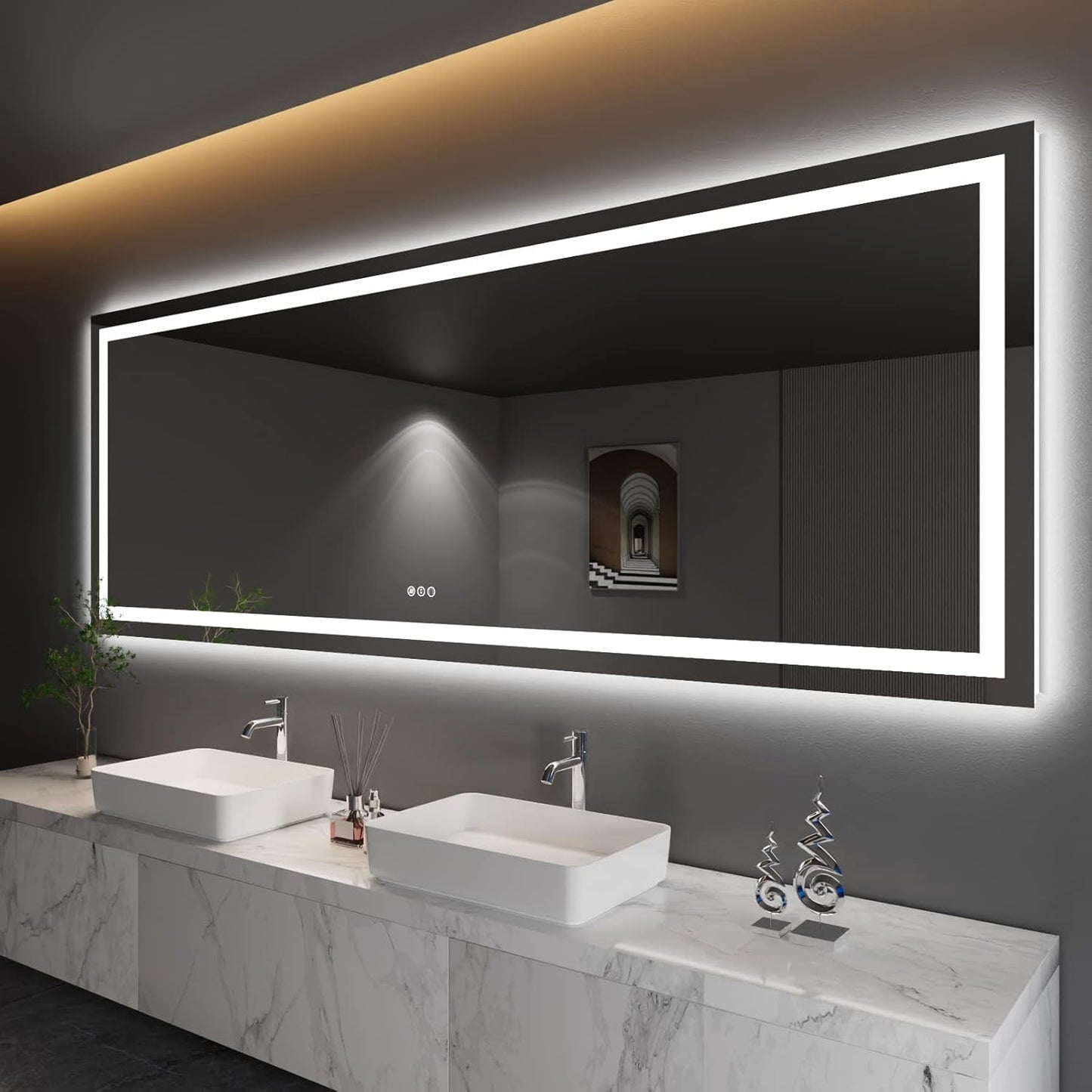 LED Mirror with Front & Backlit