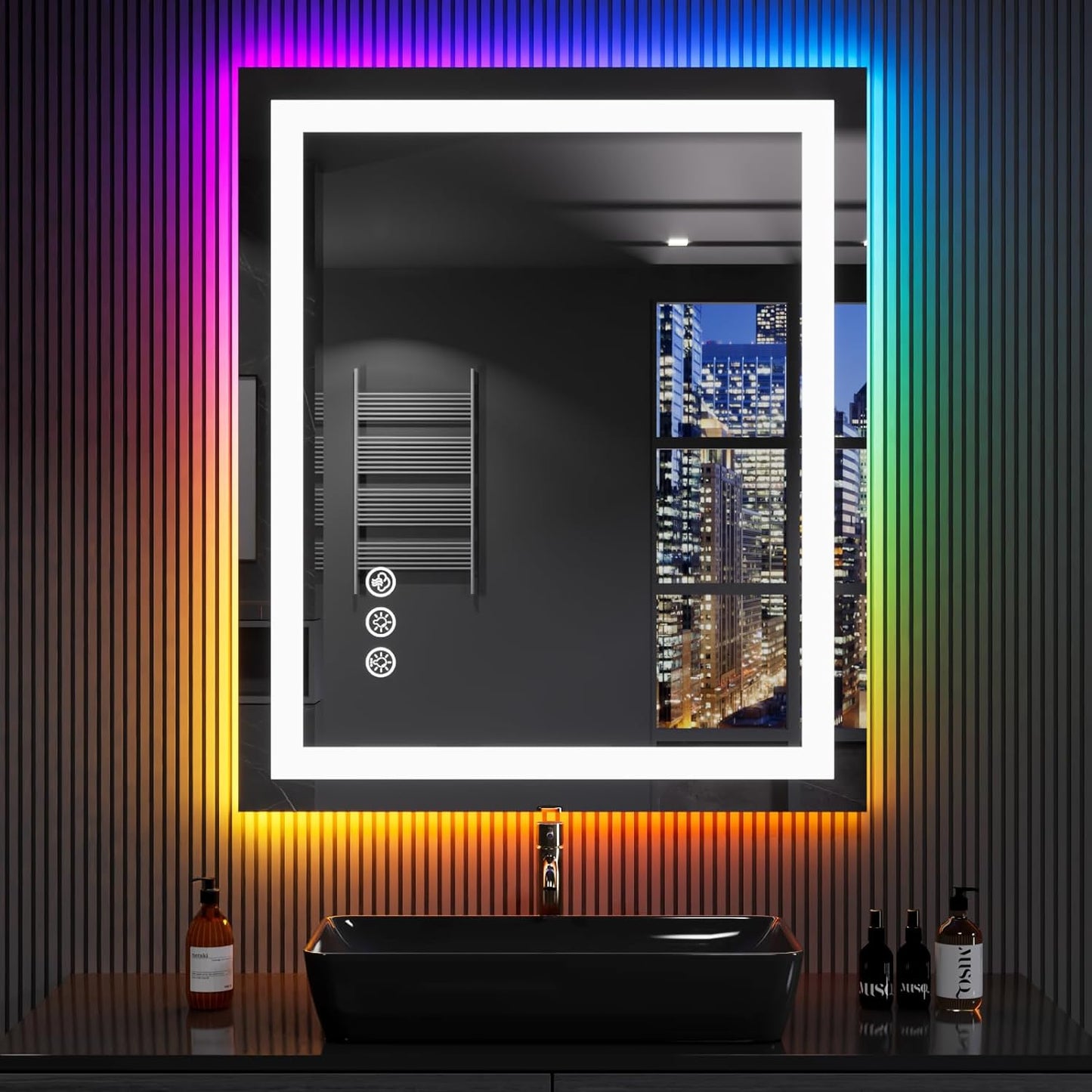 RGB Mirror with Front & Backlit