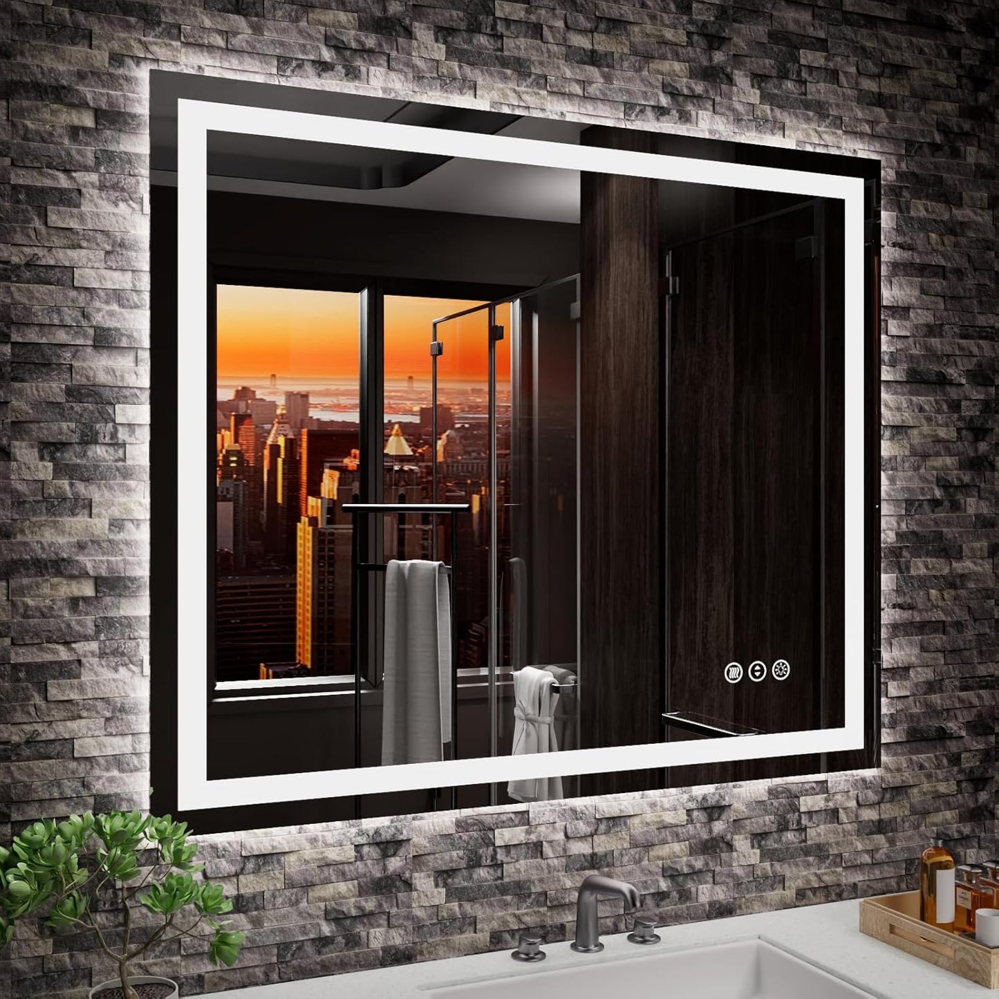 LED Mirror with Front & Backlit
